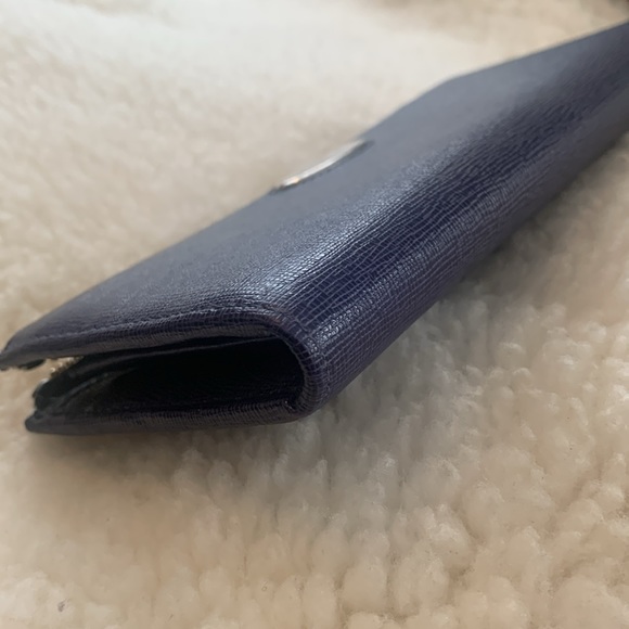 Furla Blue Saffiano Leather Wallet - Picture 8 of 8